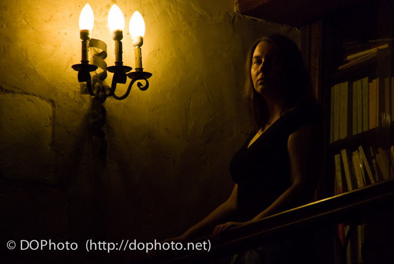 Low light portrait photography example