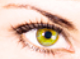 Eye at 2.9 thousand pixels
