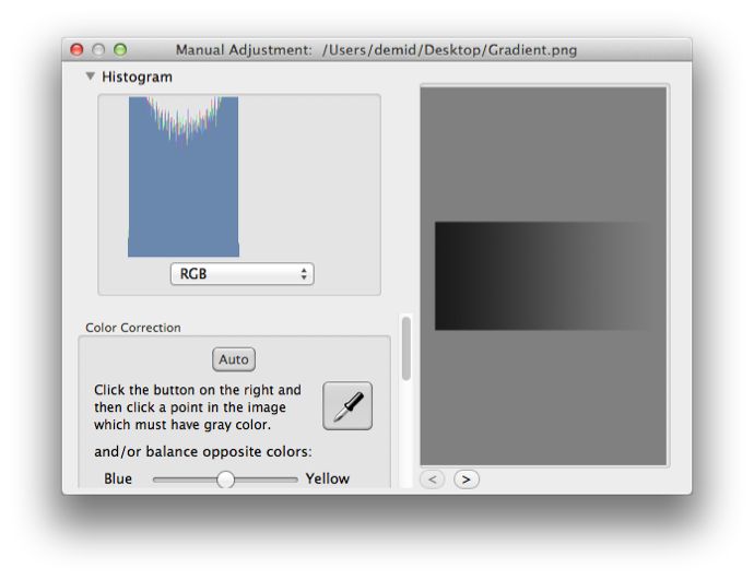Image with a gradient from dark to middle gray