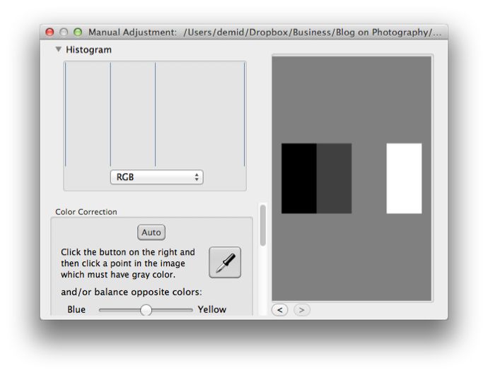 Image with only four colors